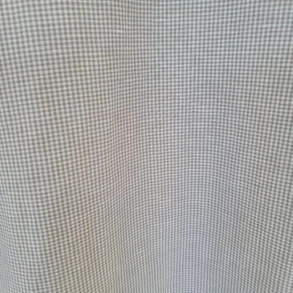 Perry Ellis Long Sleeve Linen Button Down Shirt Tan White Mens Size XL Classic - Picture 7 of 10